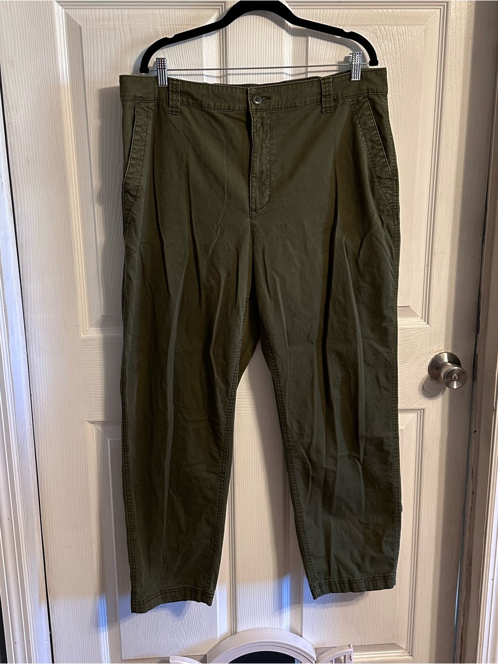Old Navy Olive Green OG Chino high-rise tall XL elastic back